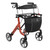 Space LX Aluminium Lightweight Rollator Medium 55 Red Peony Space LX Aluminium Lightweight Rollator Medium 55 Red Peony