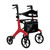 Aerowalk Rollator Ultra Lightweight 4.6kg Folding Carbon Fibre Walker Red