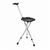 Aidapt Folding Walking Stick Seat Cane Portable Perching Seat with Torch Light