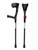 Pair of Black Forearm Crutches Height Adjustable Lightweight with Strap Open Cuff Pair of Black Forearm Crutches Height Adjustable Lightweight with Strap Open Cuff