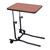 701 Drive Brown Height Adjustable Over bed Table with 2 Back Rear Castor Tyres Angle Adjustable Top