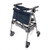Able2 Stander EZ Fold-N-Go Folding Extra Compact Four Wheeled Rollator Walker with Brakes and Seat Black Walnut Grey Brown PR30183 Able2 Stander EZ Fold-N-Go Folding Extra Compact Four Wheeled Rollator Walker with Brakes and Seat Black Walnut Grey Brown PR30183