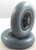 Pair of 200X50mm (8x2") Wheelchair Castor Wheels with PU Tyres (hub length 60mm)