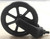 1 Pair of 190x27mm Black Castor Wheels with Fork for standard NHS Style Wheelchairs (WCS190030A1460THBPAIR)
