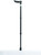 Height Adjustable Ergo Grip Fischer Walking Stick Black Medium (Left Hand)