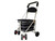 Folding Shopping Trolley Cart with 6 Wheels Seat and Back Rest
