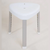 Atlantis Height Adjustable Corner Shower Stool and Bath Seat  Atlantis Height Adjustable Corner Shower Stool and Bath Seat