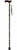 Black Floral Folding Height Adjustable Walking Stick Cane with Strap