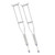 Adult Pair of Under Arm Crutches Lightweight Height Adjustable Aluminium Adult Pair of Under Arm Crutches Lightweight Height Adjustable Aluminium