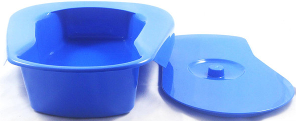 Plastic Bedpan & Lid Robust 2.5 L Male & Female Use Integrated Handle SWL 127 kg Plastic Bedpan & Lid Robust 2.5 L Male & Female Use Integrated Handle SWL 127 kg