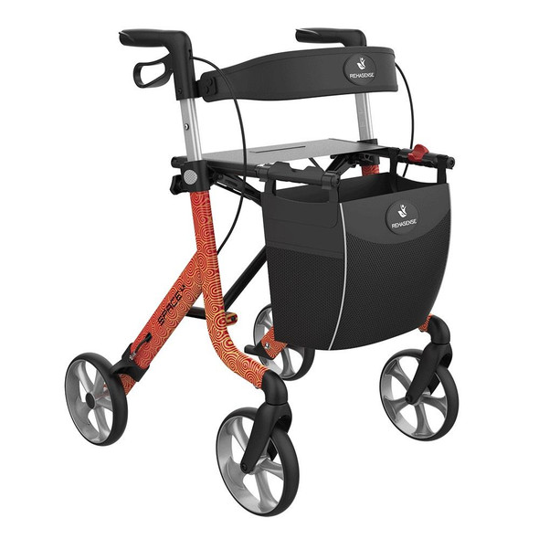 Space LX Aluminium Lightweight Rollator Medium 55 Cloud