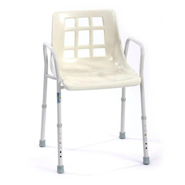 NRS Shower Chair Seat Height Adjustable Economy SWL 160kg (25st)