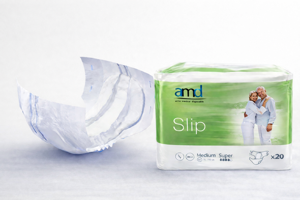 Adult Diapers Medium Super per 20 All in One Incontinence Nappies