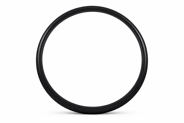 Urathon Solid Black 24" x 1 3/8" Wheelchair Tyre 37-540