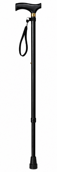 Walking Stick Height Adjustable Extendable with Wooden Handle