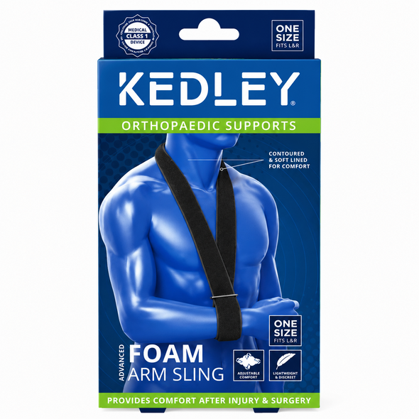 Kedley Orthopaedic Support Advanced Foam Arm Sling One Size in Black