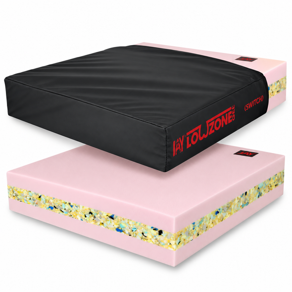 Jay Lowzone Gel Switch Foam High Risk Wheelchair Cushion 18x18x3