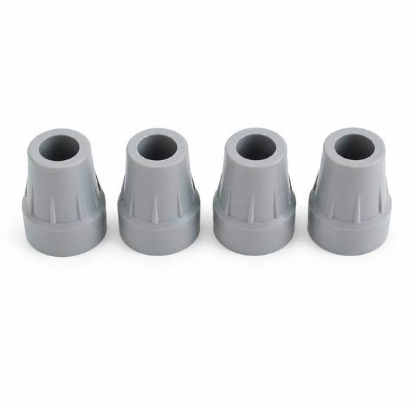 4 of 25mm Coopers Crutch tip Walking Stick Frame Ferrules Stick End 1"