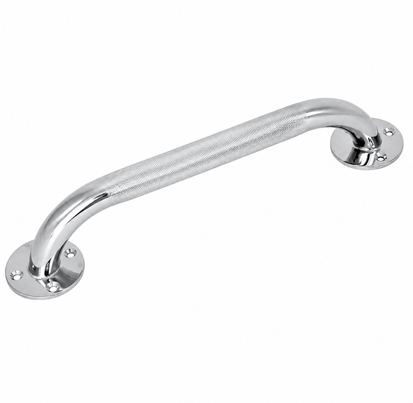 12'' Chrome Drive Grab Rail Bar Indoor/Outdoor Use Disability Aid for Bathrooms etc