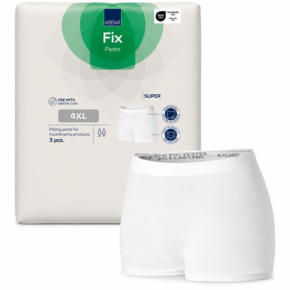 3 Pairs of 4XL Abri-Fix Fixation Pants Super Bariatric Hip Size 130-175cm 