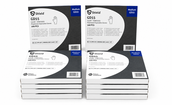Disposable Polythene Gloves per 1000 Medium Clear