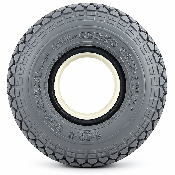 330x100 4.00-5 Solid Block Mobility Scooter Tyre 400x5 No Punctures