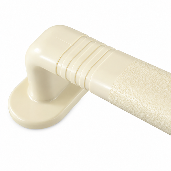 24'' Cream Straight Textured Ashby Grab Rail Bar