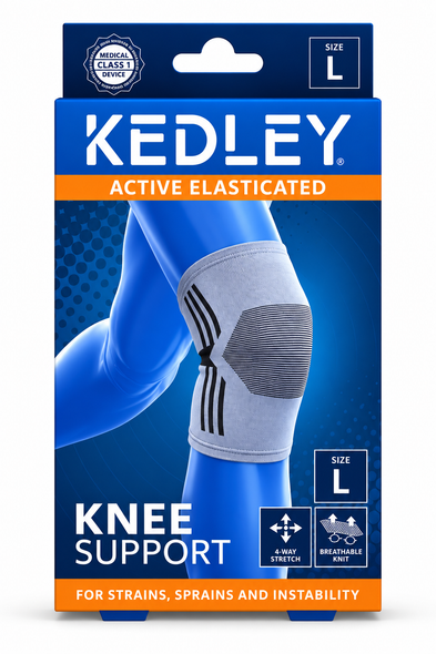 Kedley Elasticated Knee Support for Strains Sprains and Instability - Large