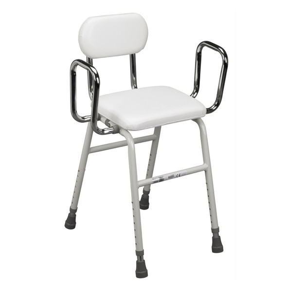 Drive 4 in 1 Perching Stool Angled Chair Adjustable Height Legs Removable Arms and Back 12455