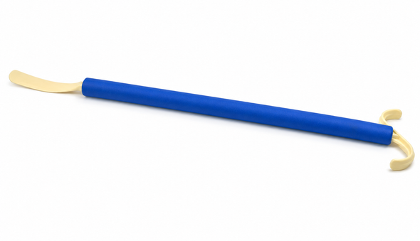 Long Padded Dressing Stick with Shoe Horn and hook 24"