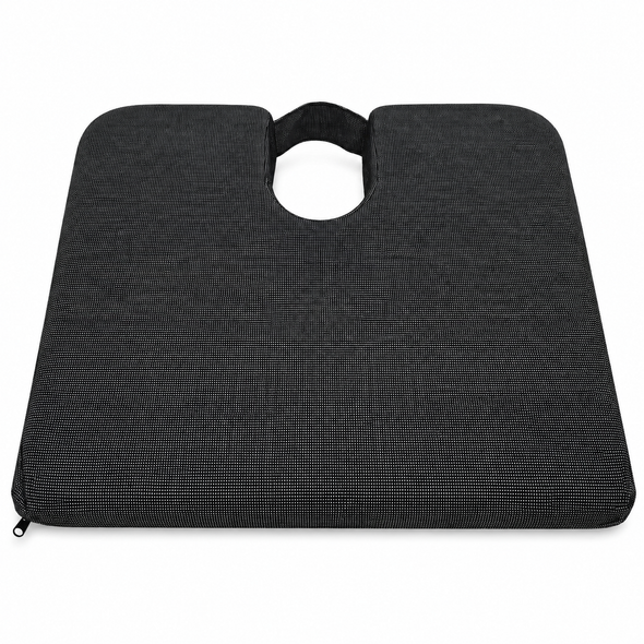 Aidapt Black Wedge Coccyx Cushion With Non Slip Back