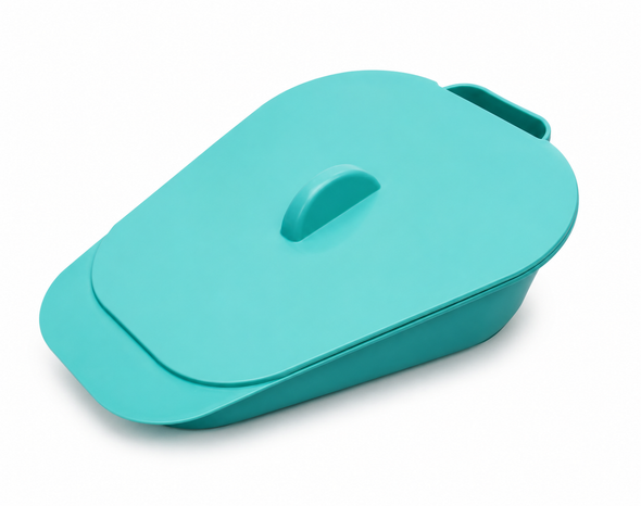 Selina Slipper Pan Bed Pan Portable Toilet Urinal & Lid
