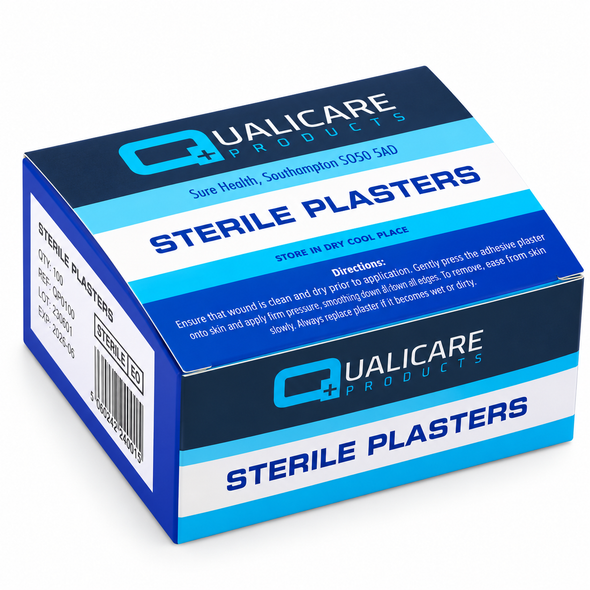 Qualicare Blue Detectable Plasters 7.2 x 2.5cm Qty 100