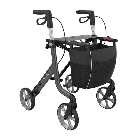 Space LX Aluminium Lightweight Rollator Large 62 Grey