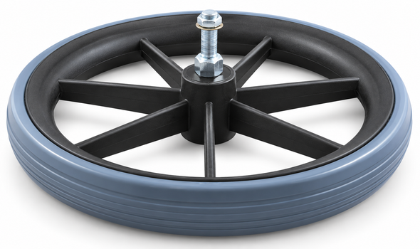 315mm Grey low profile Rear Wheel for NHS Style Wheelchair 12 1/2"