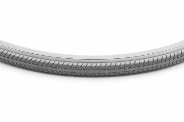 Urathon Solid grey 24" x 1 3/8" Wheelchair Tyre 37-540