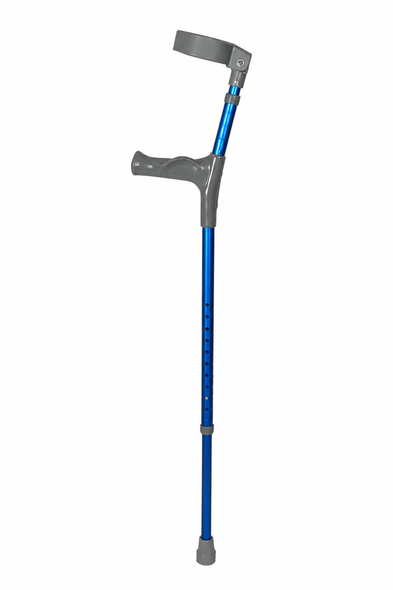 Blue Adjustable Lightweight Forearm Crutches With Anatomical Grips By Able 2