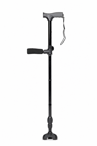 Twin Handled Walking Stick with Tri Foot Pivot Base