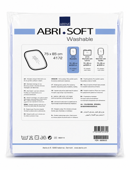 Abri Soft 75 x 85cm 2000ml Absorbency Washable Reusable Incontinence Bed Pad