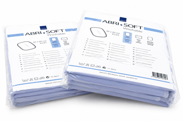 2 x Abri Soft 75 x 85cm 2000ml Absorbency Washable Reusable Incontinence Bed Pad