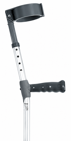 Double Adjustable Pair of Crutches with PVC Handle Extra Long