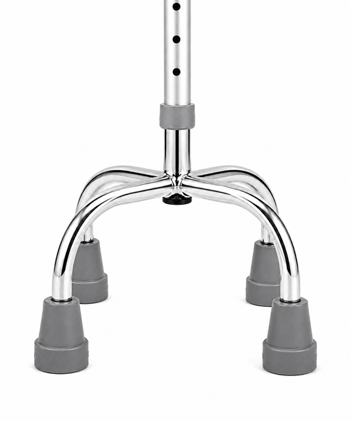 Quad Cane Tetrapod (Centred Legs) Height Adjustable Walking Stick