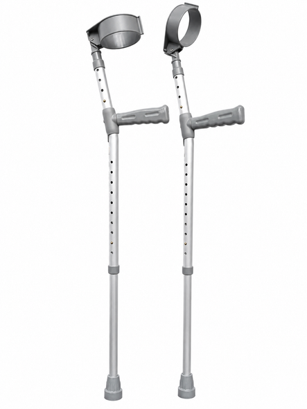Coopers Elbow Crutches Double Adjustable PVC Handle Medium 530mm - 806mm (21" - 32")