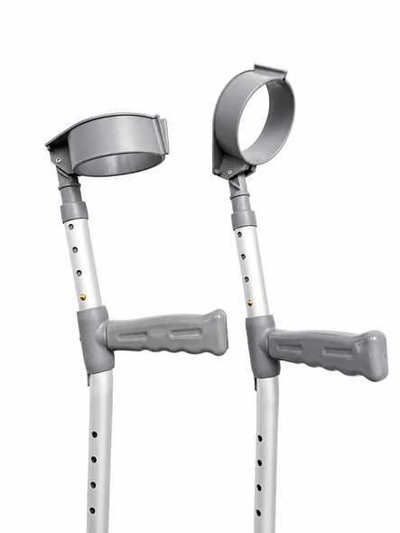 Coopers Elbow Crutches Double Adjustable PVC Handle Medium 530mm - 806mm (21" - 32")