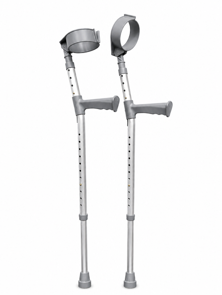 Elbow Crutches Double Adjustable Plastic Handle Medium 530mm - 806mm (21" - 32")