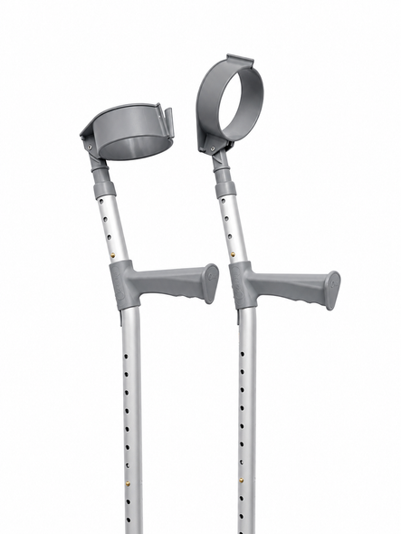 Elbow Crutches Double Adjustable Plastic Handle Medium 530mm - 806mm (21" - 32")