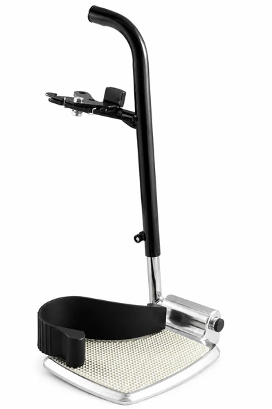 Left side Black Durable NHS Wheelchair Footrest Leg Rest Hanger Complete