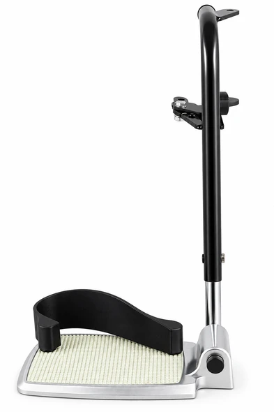 Left side Black Durable NHS Wheelchair Footrest Leg Rest Hanger Complete