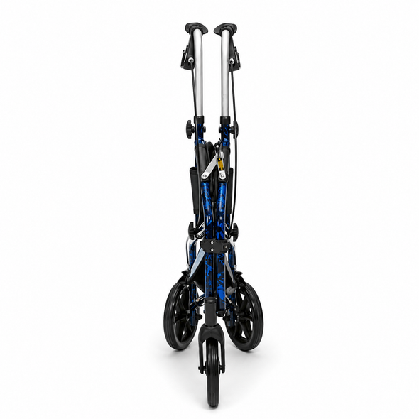 Lightweight Folding Aluminium Tri-Walker Blue Flame Effect with Vinyl Bag