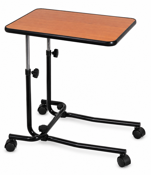 Over Bed Table - 4 Castors Angle, Height Adjustable And Easy Clean Top